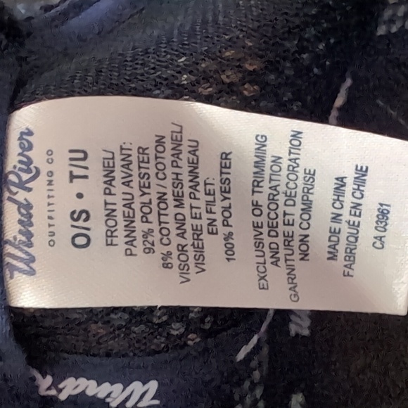 NWT,Wind River Outfitters Men's Blue/Gray Mesh, Snapback Trucker Hat,O/S. - Picture 9 of 9